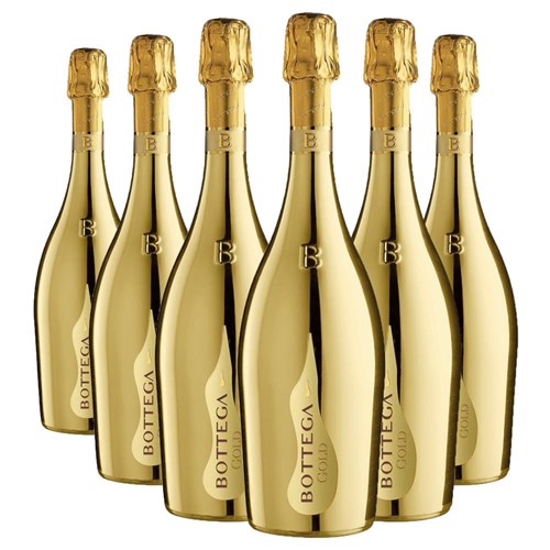 Buy a Case of 6 Bottles of Bottega Gold Prosecco 75cl - Securely Packaged and Delivered Together
